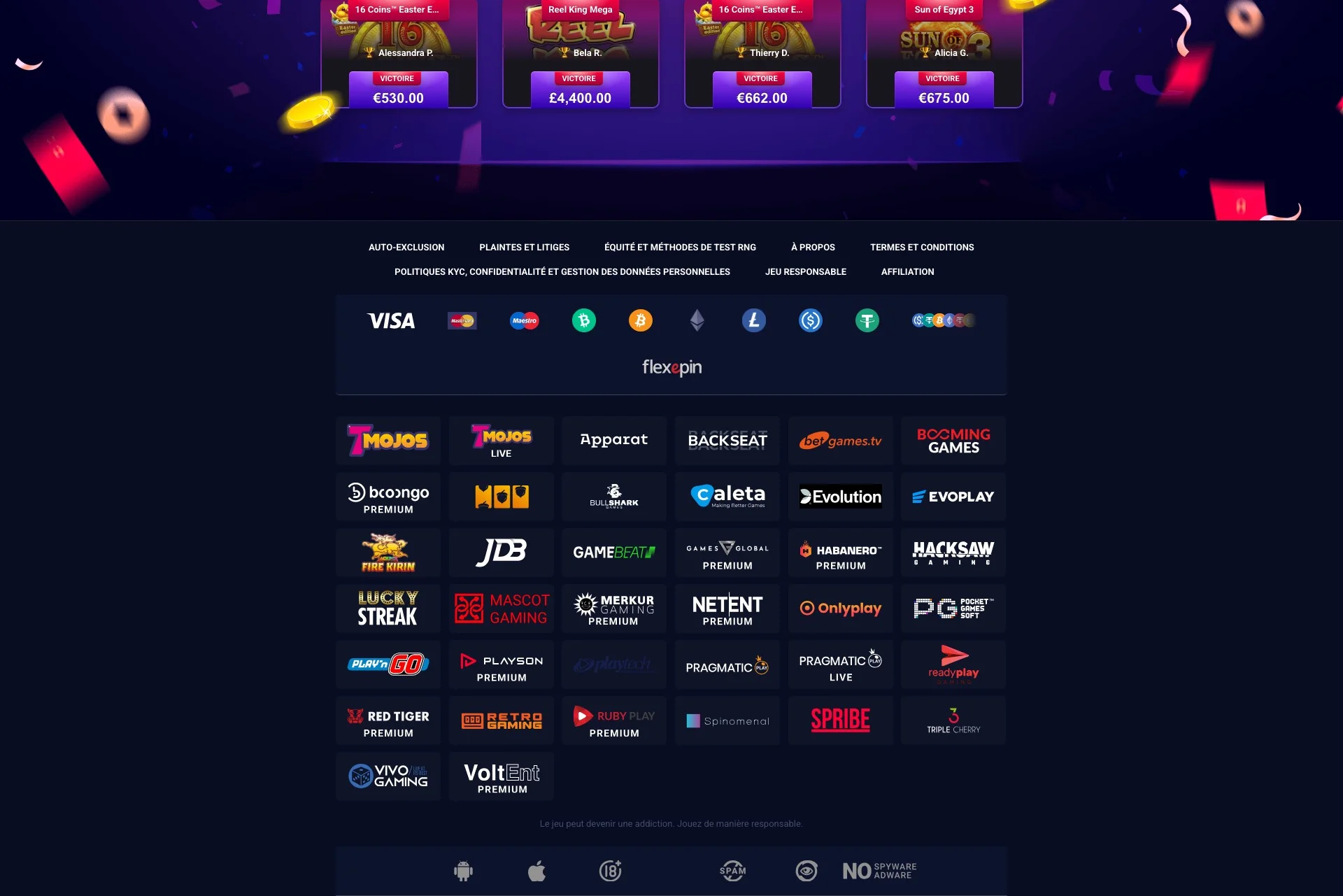 les bonus de VegasPlus Casino