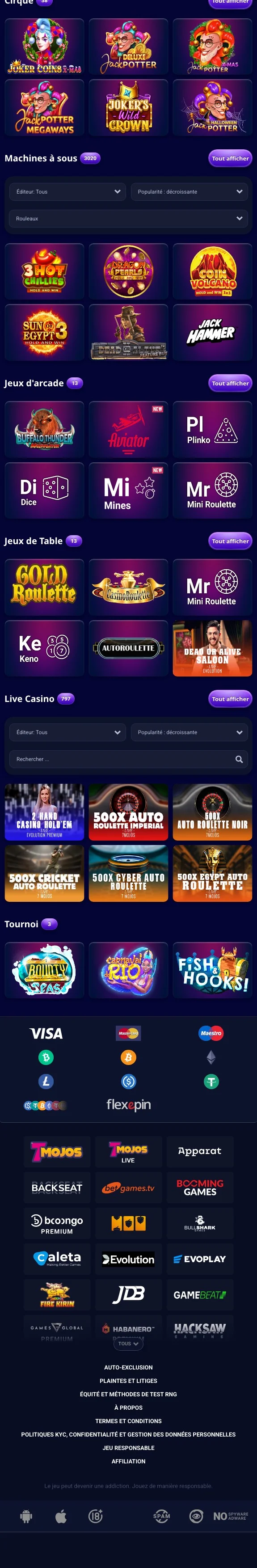 les bonus sur VegasPlus Casino